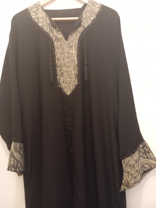 Djelaba Noir DoubaÏ