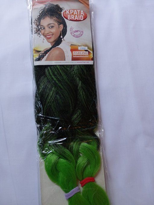 Kpata Braid 2 ton vert-noir 