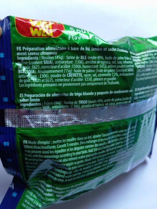 Nouilles au crevette citron thaÏ 60g