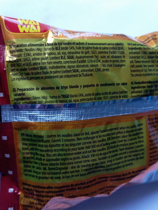 Nouilles crevette citron yum 60g